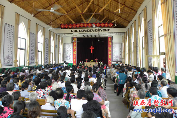 渭南市蒲城县庆兴教会举行献堂典礼(图4)