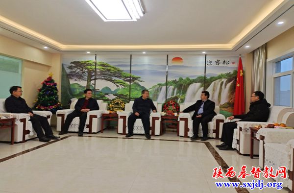 汉中市基督教两会认真接待市委领导调研全市基督教工作
