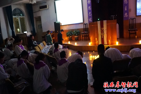陕西圣经学校举行2022年受难周系列默想崇拜活动(图3)